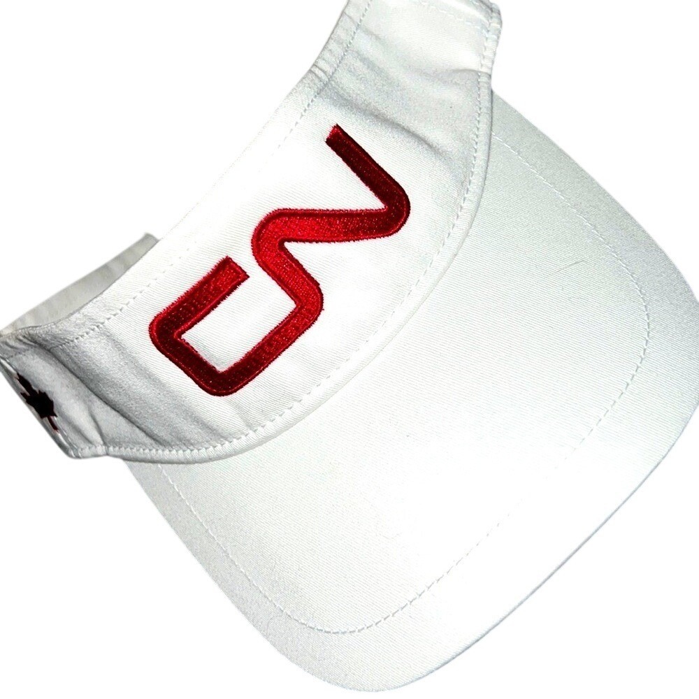 Head Vintage Canadian White Embroidered CN Visor one size